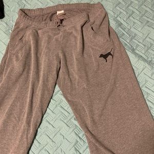 Gray PINK sweatpants